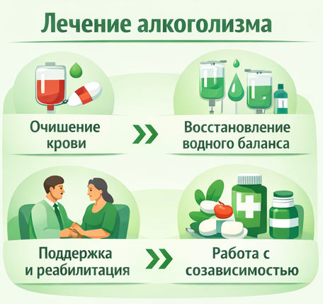 лечение алкоголизма в Великом Новгороде этапы